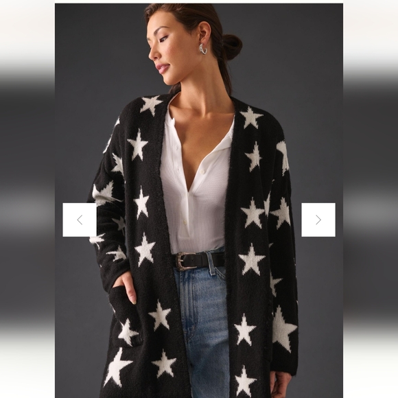 Maeve for Anthropologie Oversized Star Cardigan - Picture 3 of 10